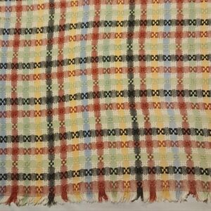 VINTAGE WOVEN TABLECLOTH WITH FRINGE